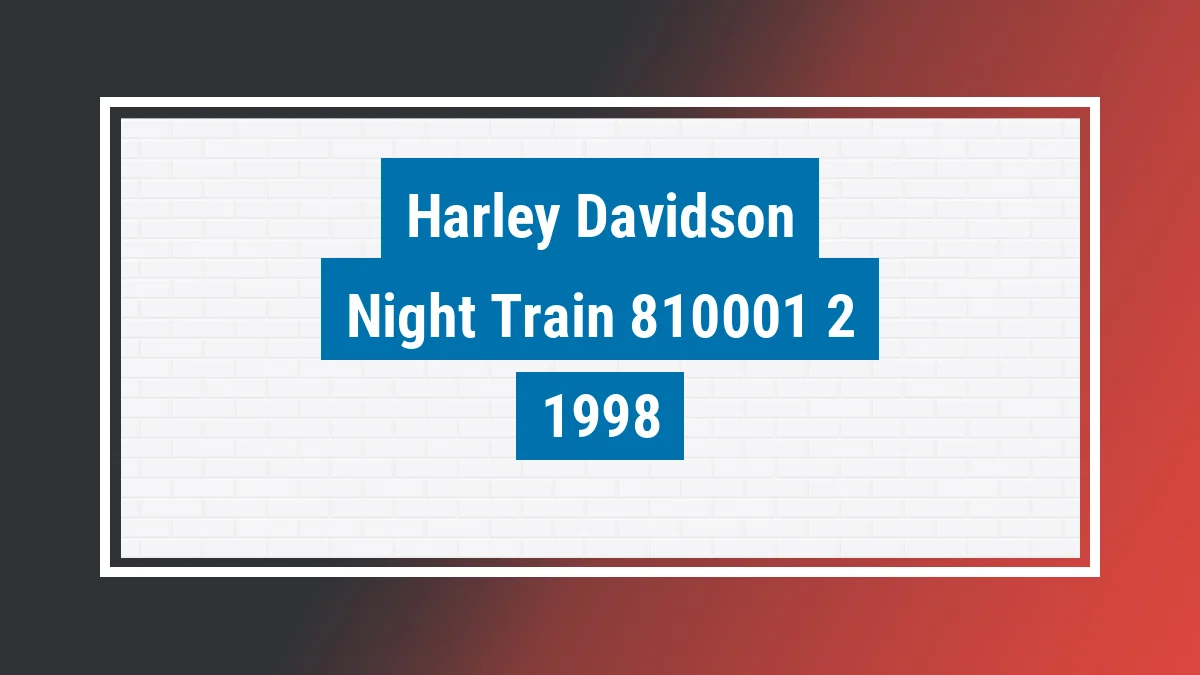Imagem ilustrativa Harley-davidson Night Train 1998