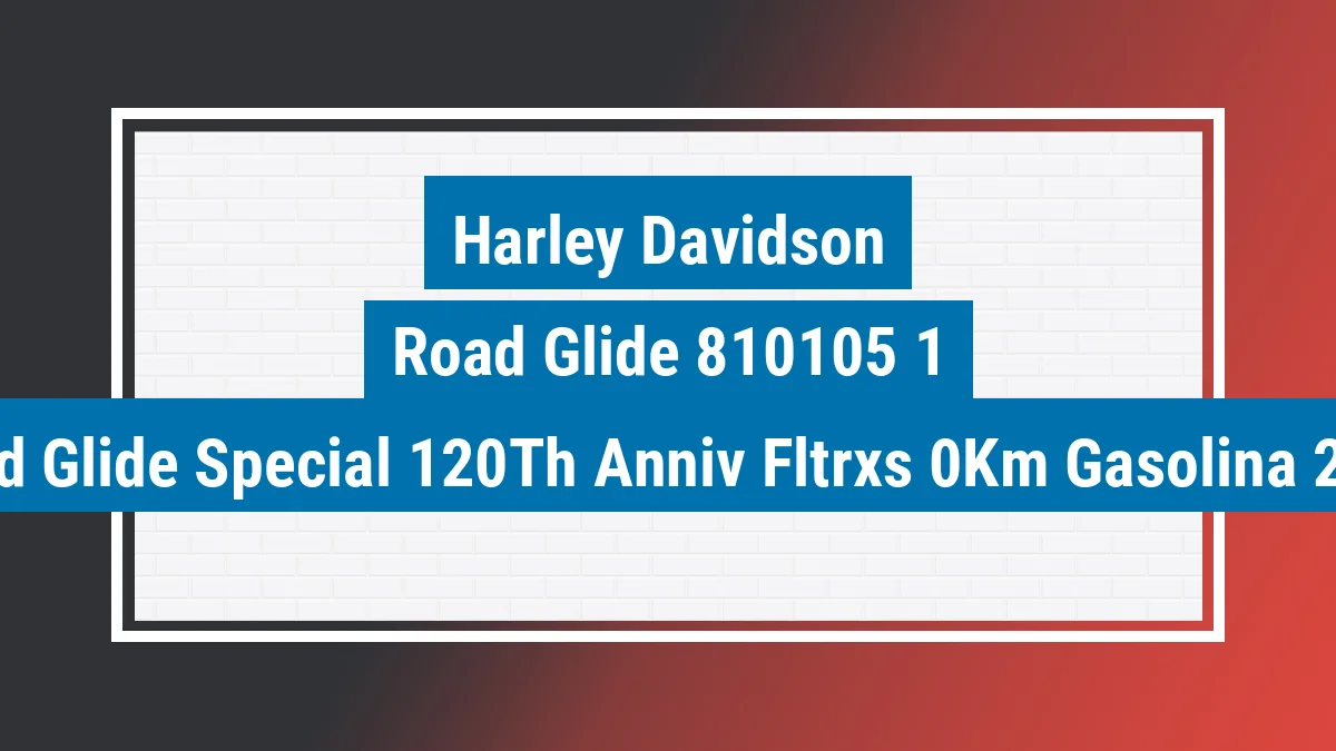 Imagem ilustrativa Harley-davidson Road Glide Special 120th Anniv Fltrxs 0km