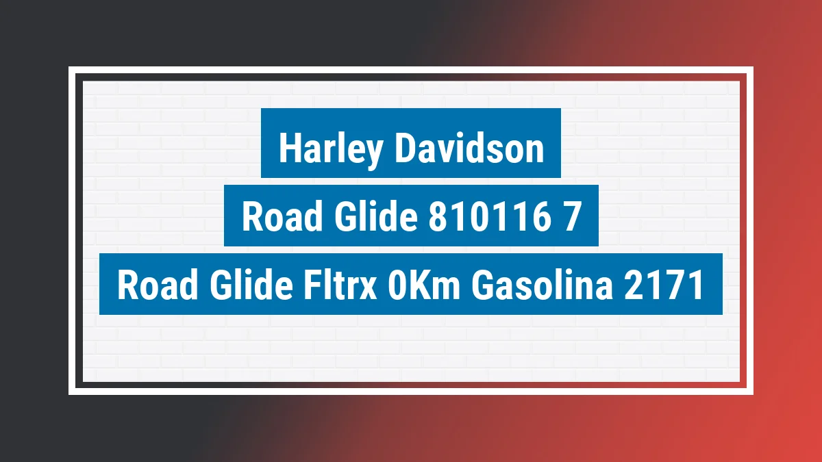 Imagem ilustrativa Harley-davidson Road Glide Fltrx 0km