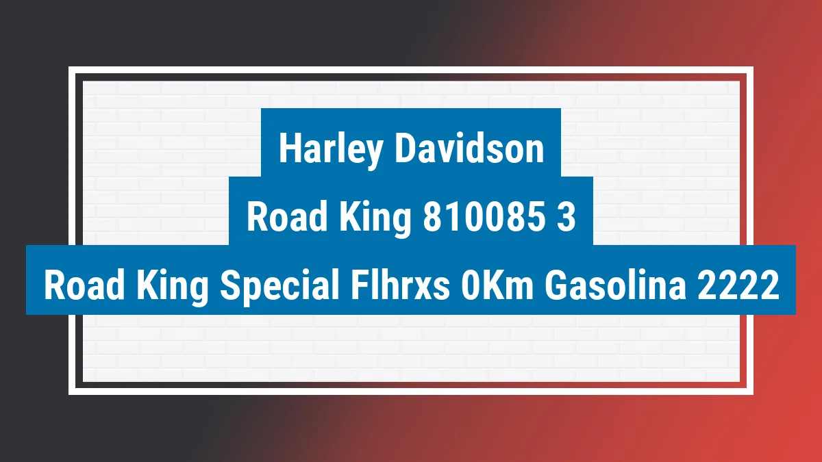 Imagem ilustrativa Harley-davidson Road King Special Flhrxs 0km