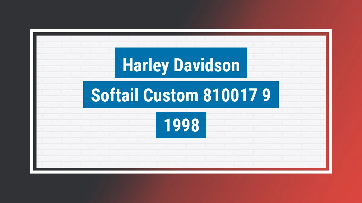 Imagem ilustrativa Harley-davidson Softail Custom 1998