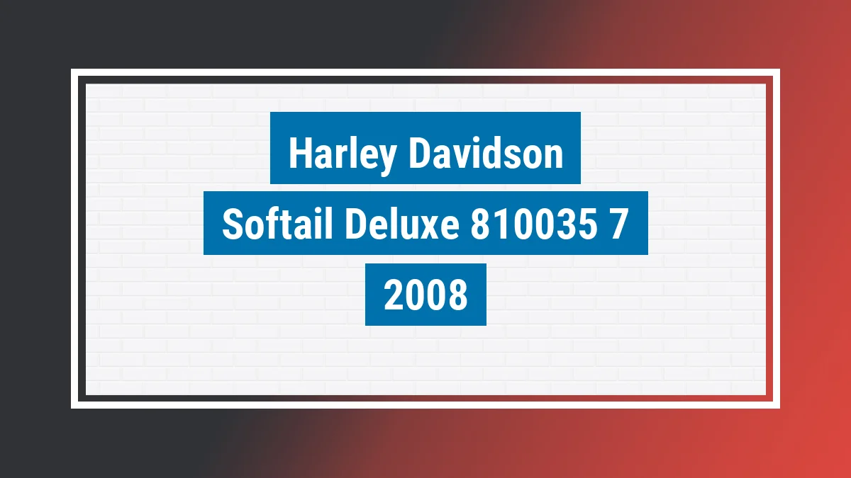 Imagem ilustrativa Harley-davidson Softail Deluxe Flstn 2008