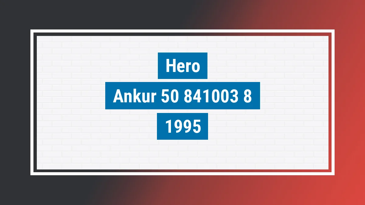 Imagem ilustrativa Hero Ankur 50 1995