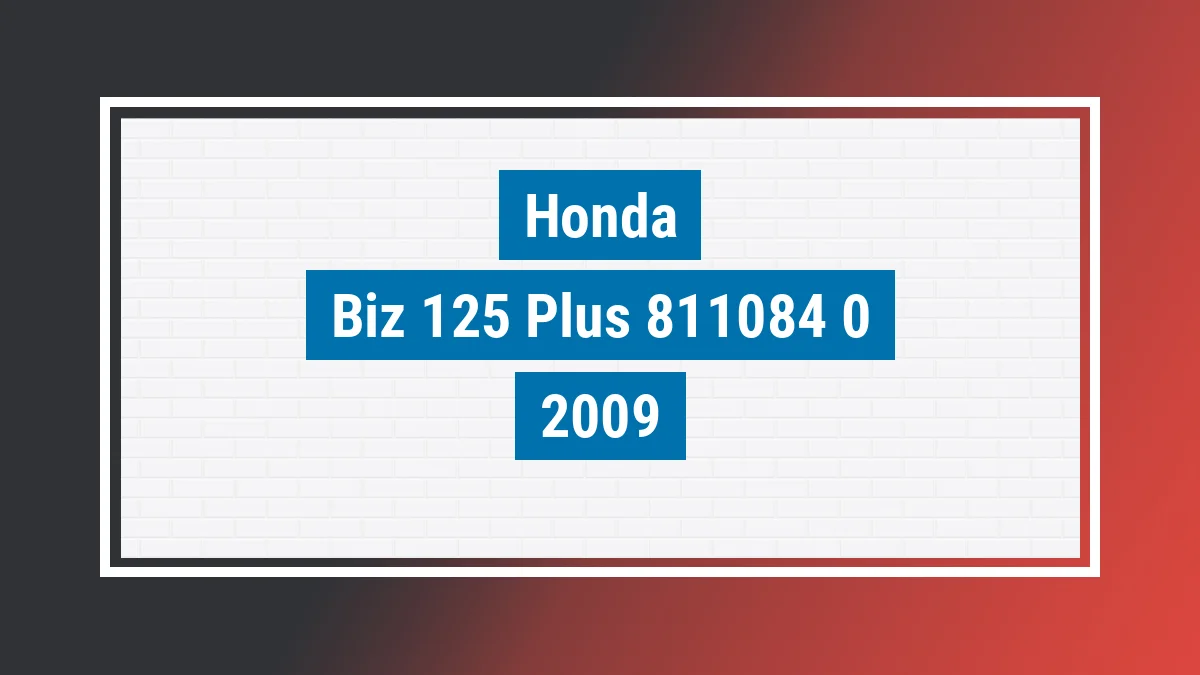 Imagem ilustrativa Honda Biz 125+ 2009