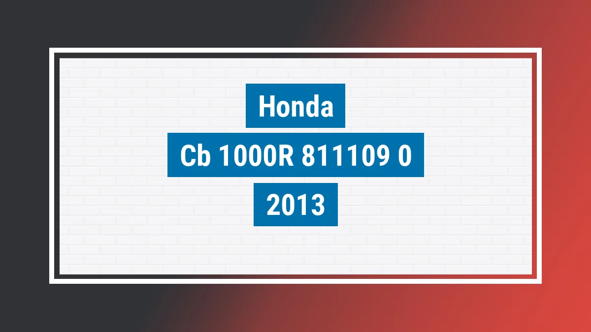 Imagem ilustrativa Honda Cb 1000r abs 2013