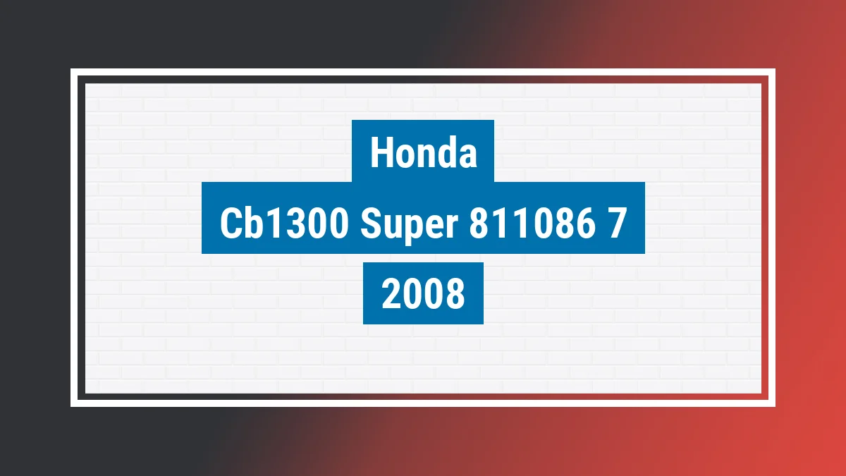 Imagem ilustrativa Honda Cb1300 Super Four 2008