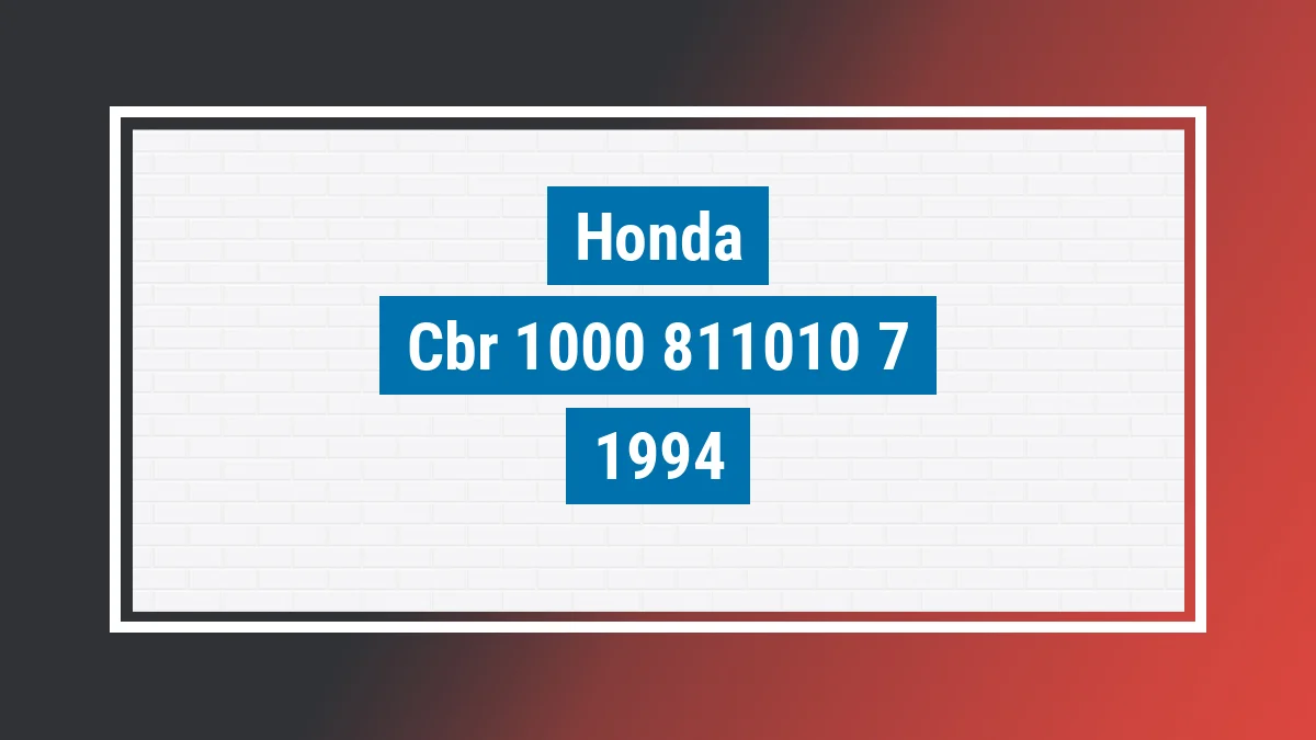 Imagem ilustrativa Honda Cbr 1000 F 1994