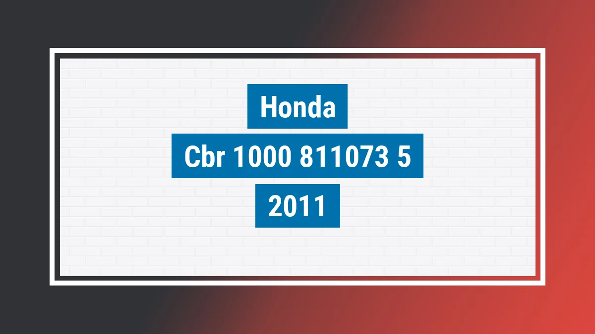 Imagem ilustrativa Honda Cbr 1000 Rr Fireblade 2011