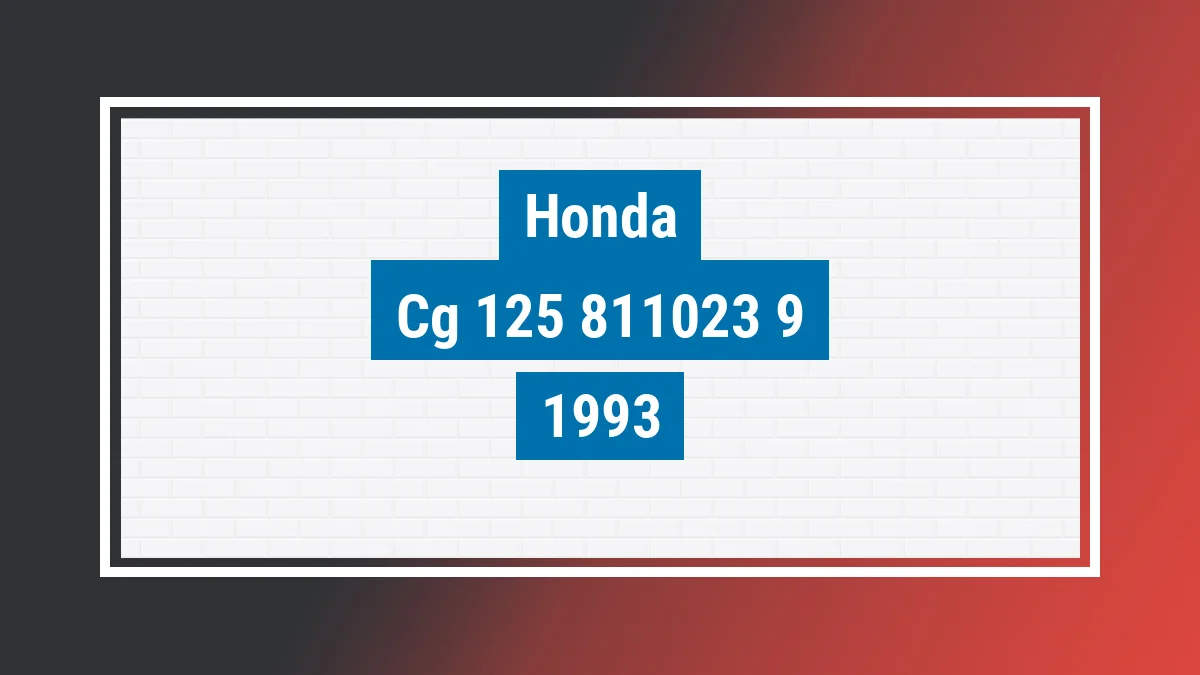 Imagem ilustrativa Honda Cg 125 Today 1993