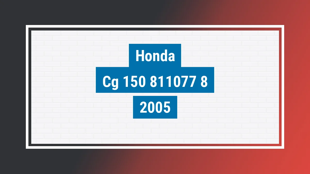 Imagem ilustrativa Honda Cg 150 Sport 2005