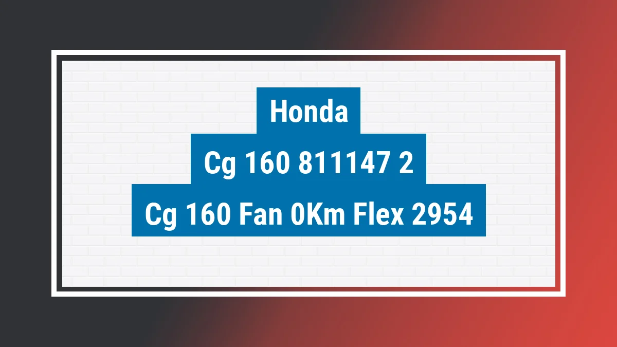 Imagem ilustrativa Honda Cg 160 Fan 0km