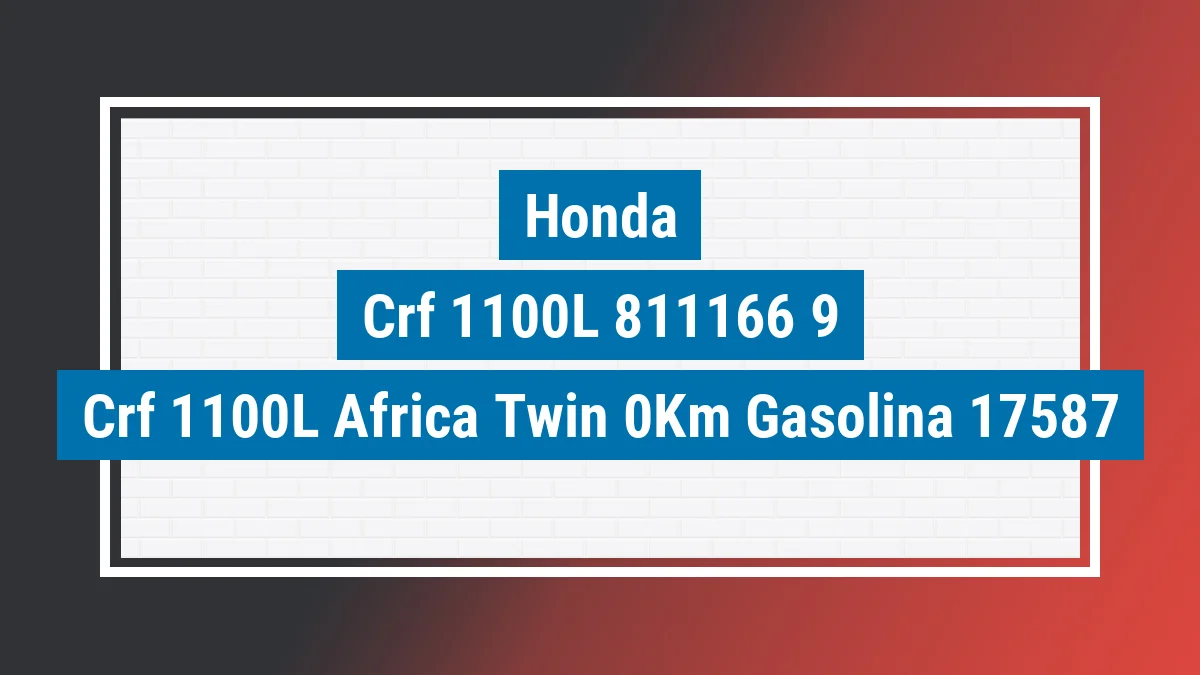 Imagem ilustrativa Honda Crf 1100l Africa Twin 0km