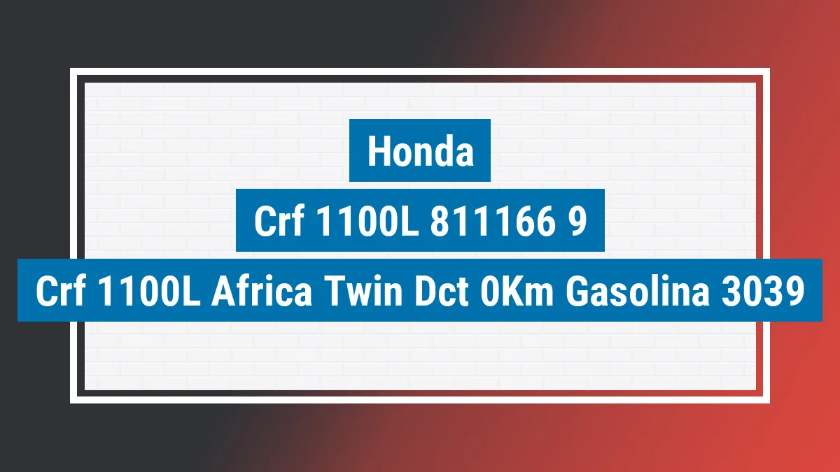 Imagem ilustrativa Honda Crf 1100l Africa Twin dct 0km
