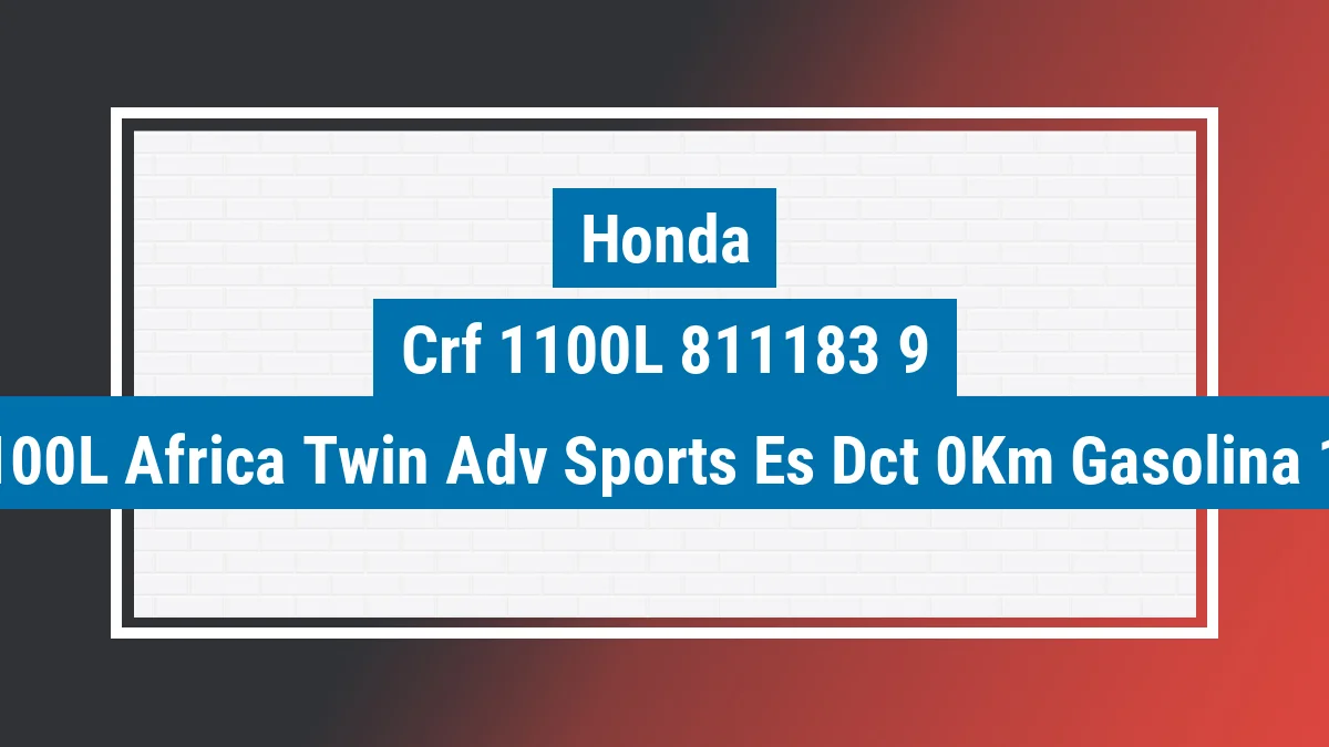 Imagem ilustrativa Honda Crf 1100l Africa Twin Adv. Sports Es Dct 0km