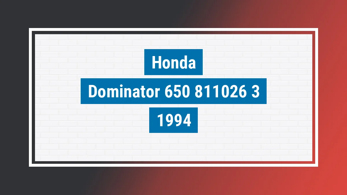 Imagem ilustrativa Honda Dominator 650 1994
