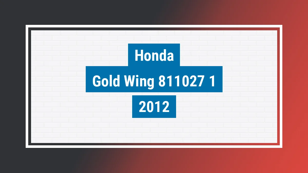 Imagem ilustrativa Honda Gold Wing 1500 1800 2012