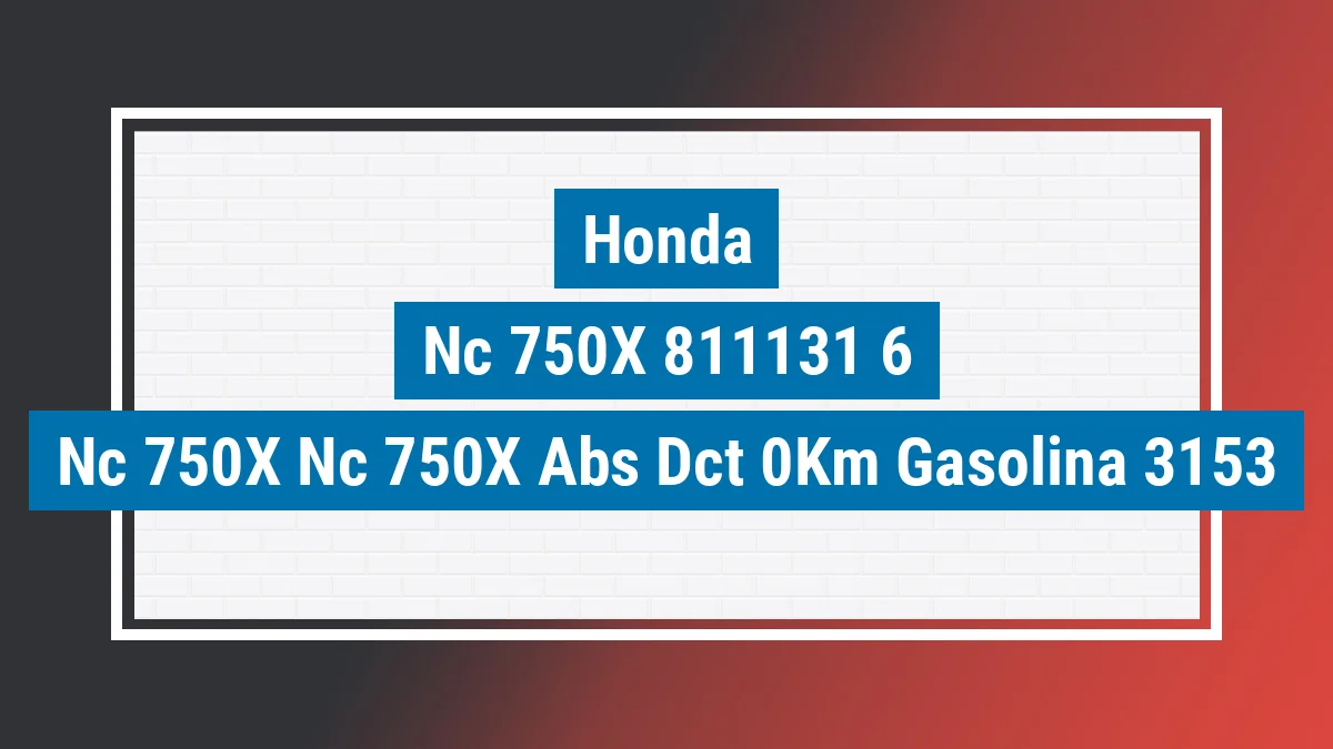 Imagem ilustrativa Honda Nc 750x nc 750x Abs dct 0km