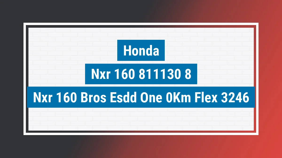 Imagem ilustrativa Honda Nxr 160 Bros Esdd one 0km