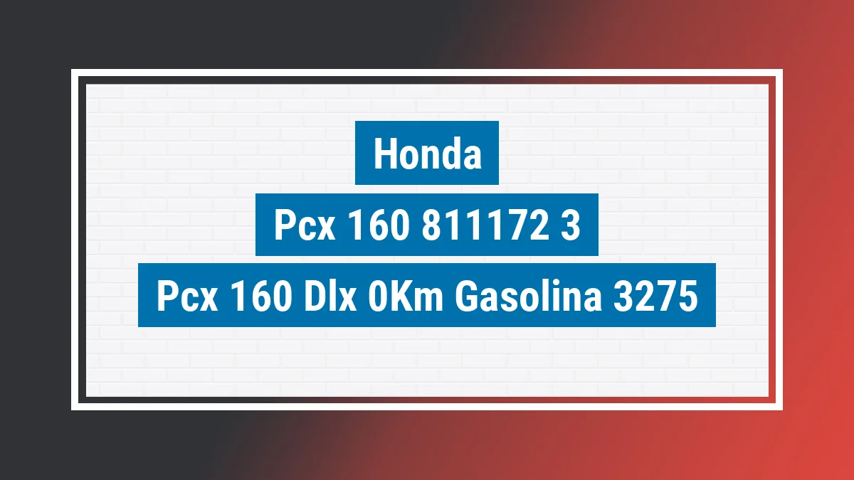 Imagem ilustrativa Honda Pcx 160 Dlx 0km