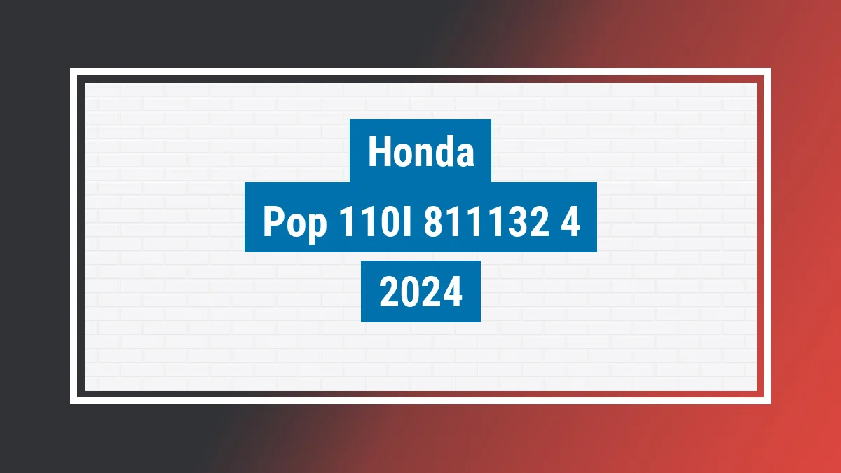 Imagem ilustrativa Honda Pop 110i 2024