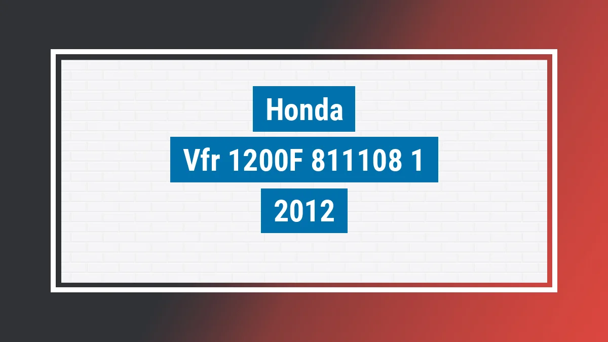 Imagem ilustrativa Honda Vfr 1200f 2012
