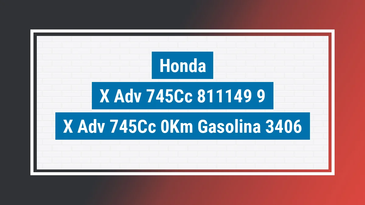 Imagem ilustrativa Honda X-adv 745cc 0km