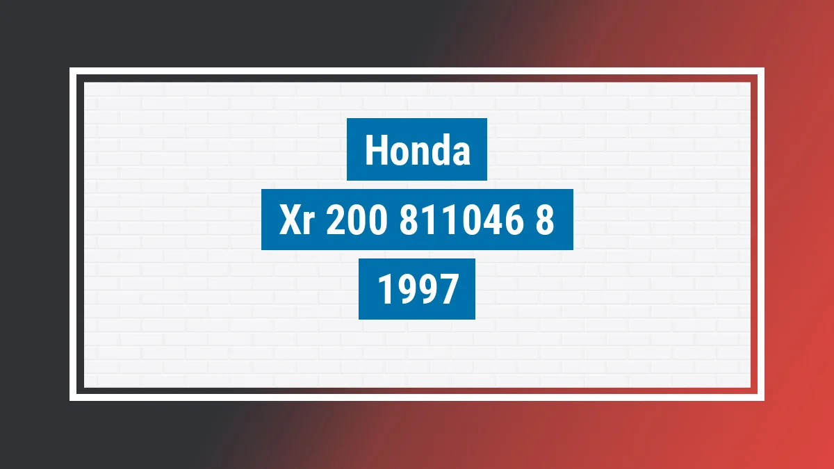 Imagem ilustrativa Honda Xr 200 R 1997