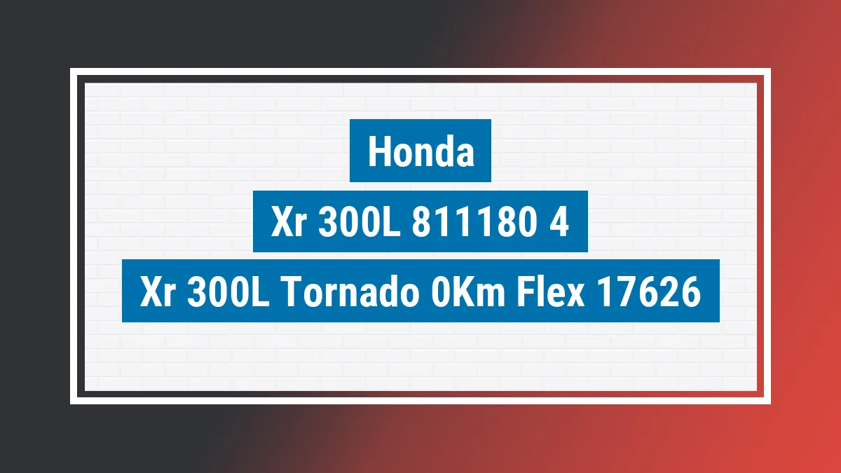 Imagem ilustrativa Honda Xr 300l Tornado 0km