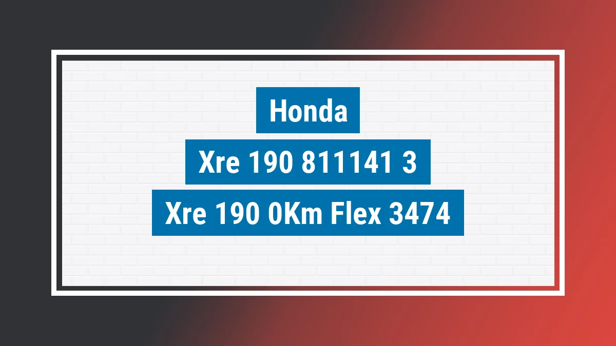 Imagem ilustrativa Honda Xre 190 0km