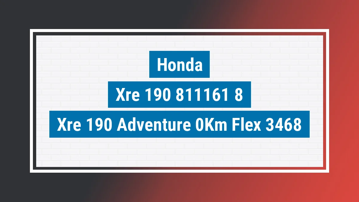 Imagem ilustrativa Honda Xre 190 Adventure 0km