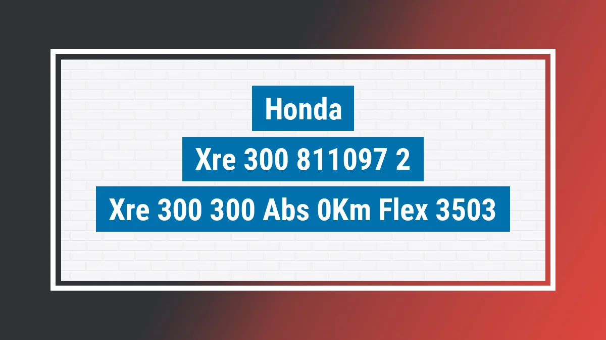 Imagem ilustrativa Honda Xre 300 300 Abs 0km