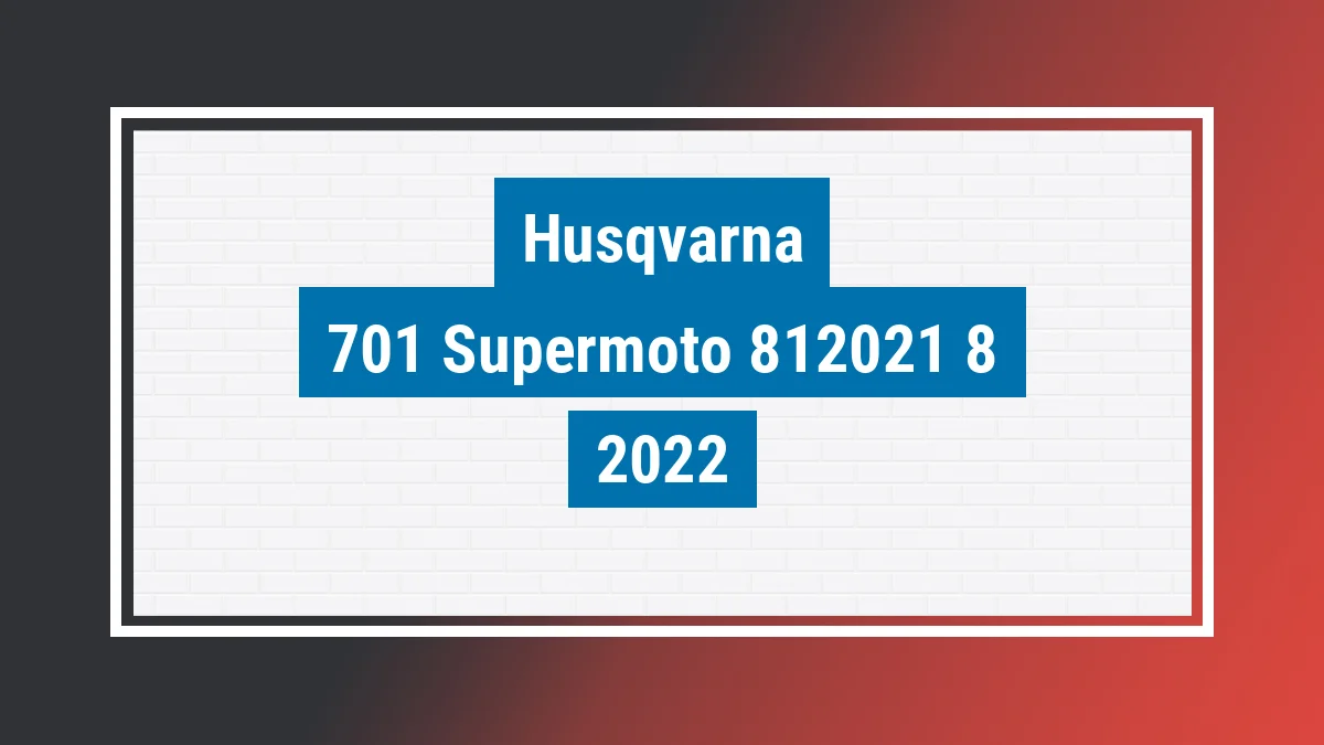 Imagem ilustrativa Husqvarna 701 Supermoto 2022