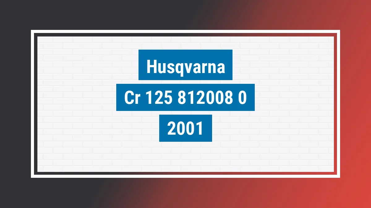 Imagem ilustrativa Husqvarna Cr 125 2001