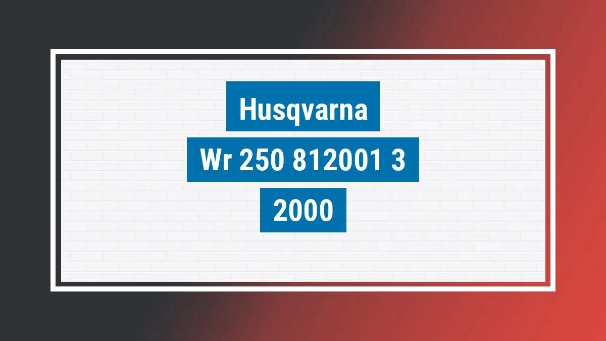 Imagem ilustrativa Husqvarna Wr 250 2000