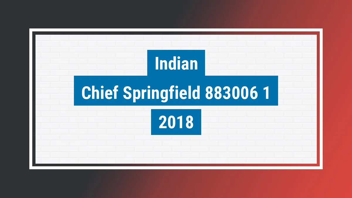 Imagem ilustrativa Indian Chief Springfield 2018