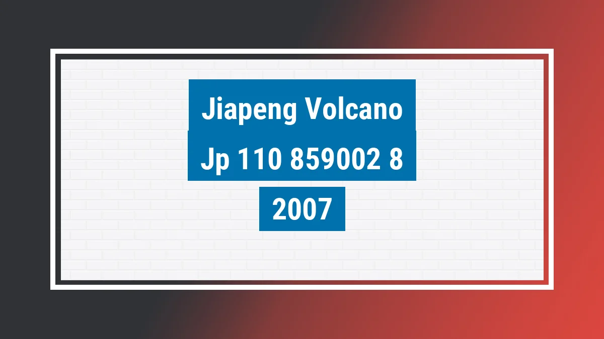 Imagem ilustrativa Jiapeng Volcano Jp 110 2007