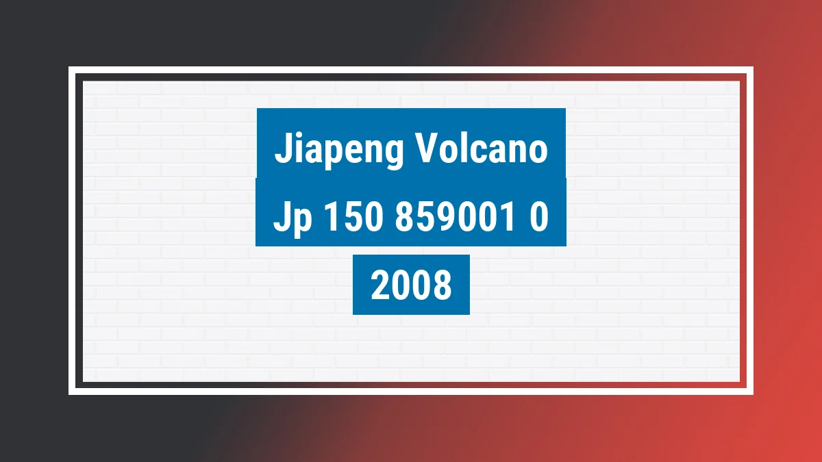 Imagem ilustrativa Jiapeng Volcano Jp 150 2008