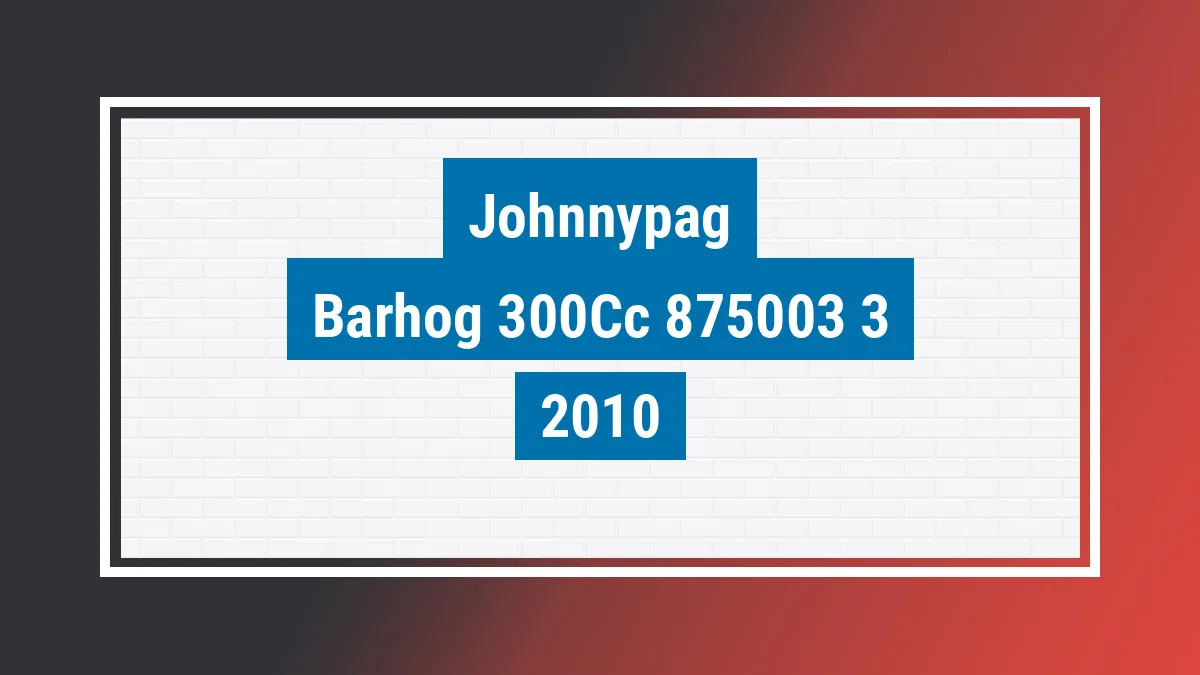 Imagem ilustrativa Johnnypag Barhog 300cc 2010