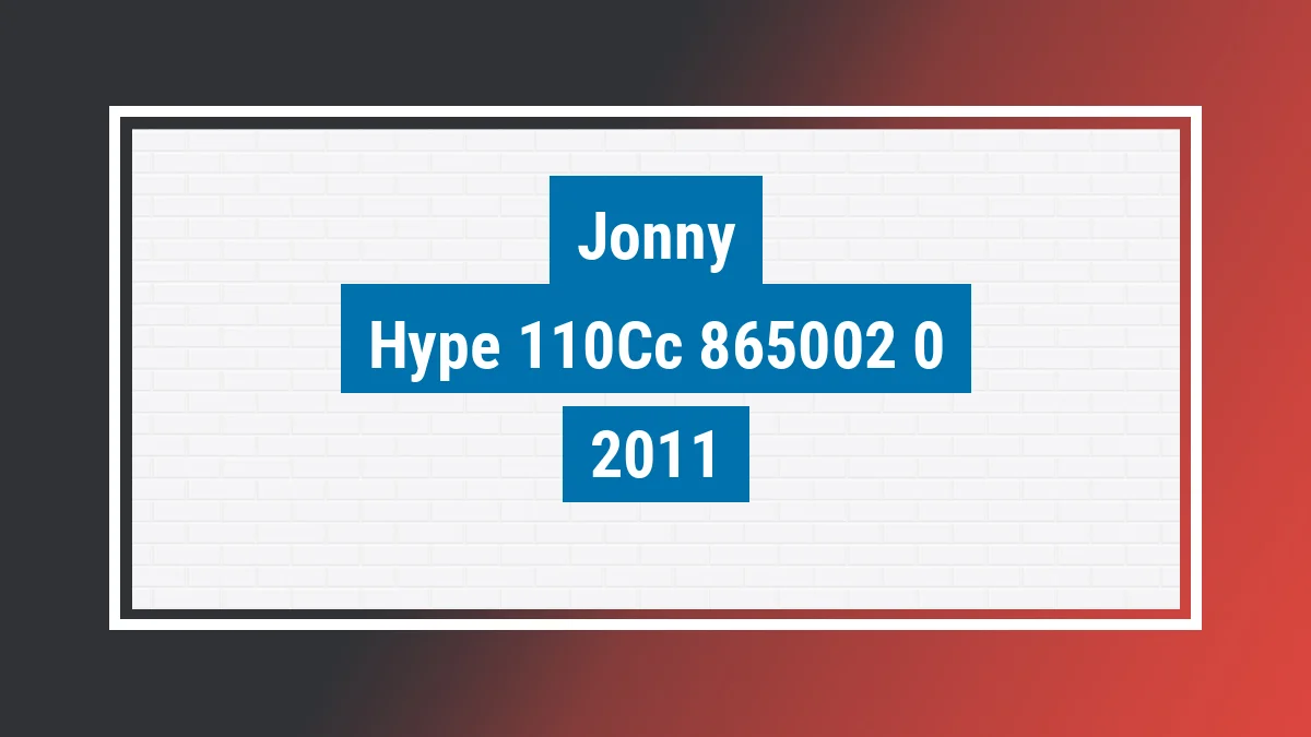 Imagem ilustrativa Jonny Hype 110cc 2011