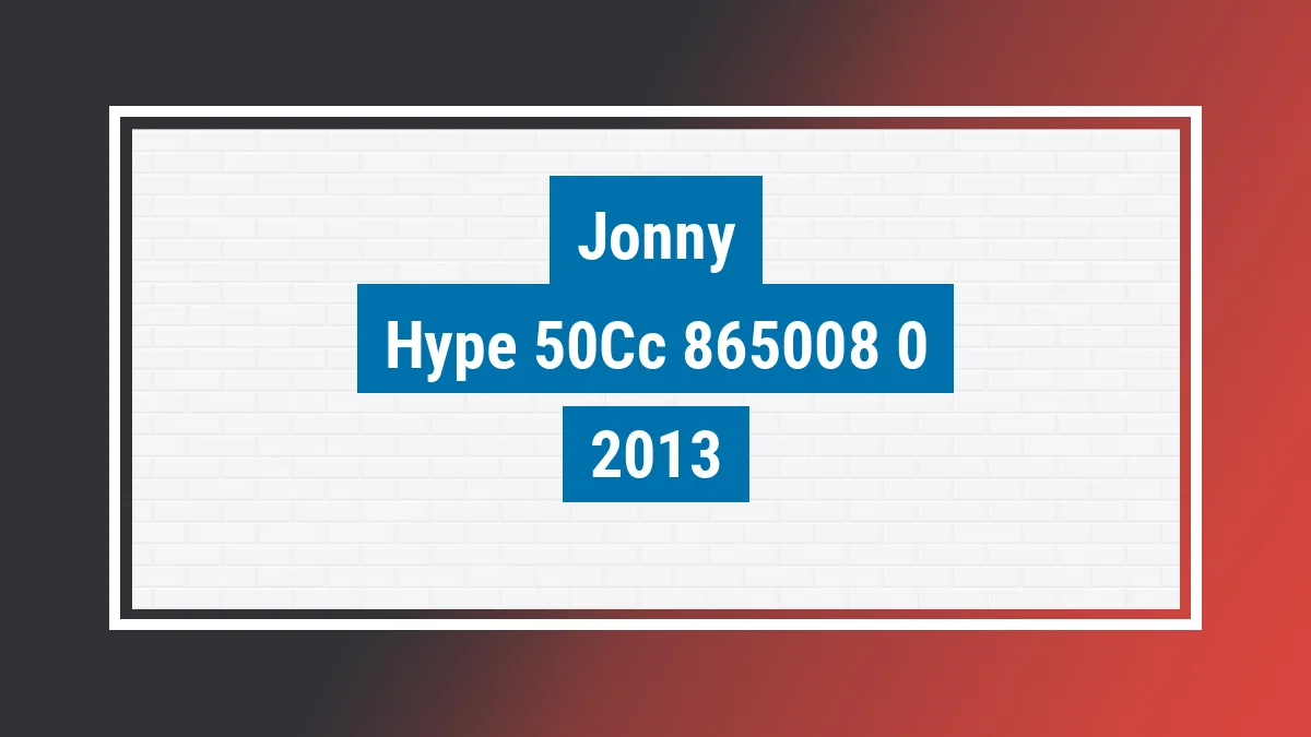 Imagem ilustrativa Jonny Hype 50cc 2013