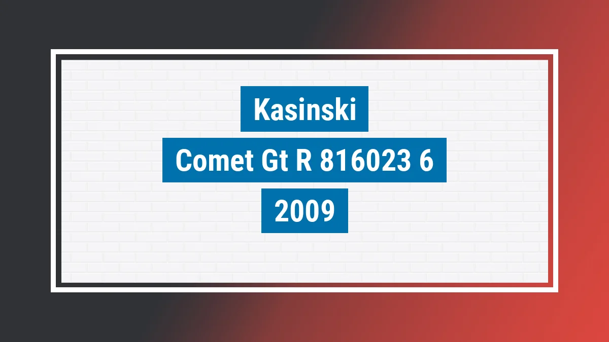 Imagem ilustrativa Kasinski Comet Gt-r 250cc 2009