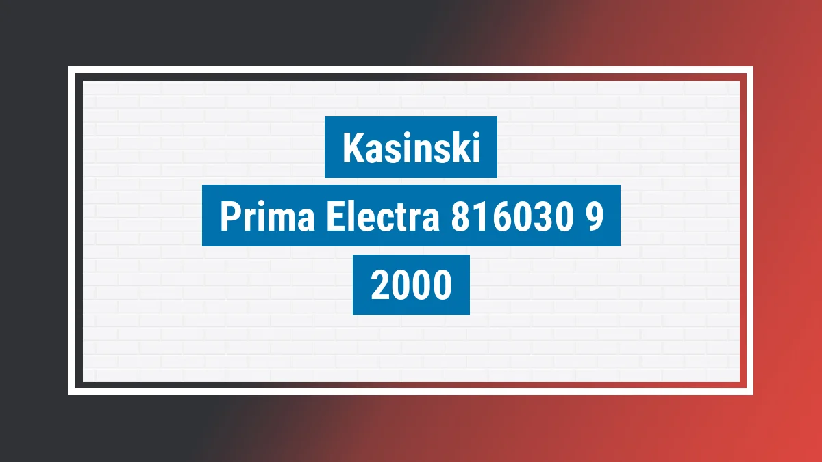 Imagem ilustrativa Kasinski Prima Electra 2000w (elétrica) 2010