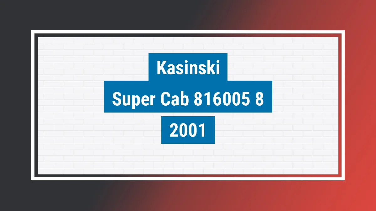 Imagem ilustrativa Kasinski Super Cab 50cc 2001
