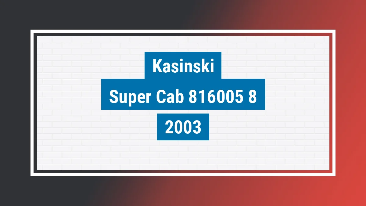 Imagem ilustrativa Kasinski Super Cab 50cc 2003