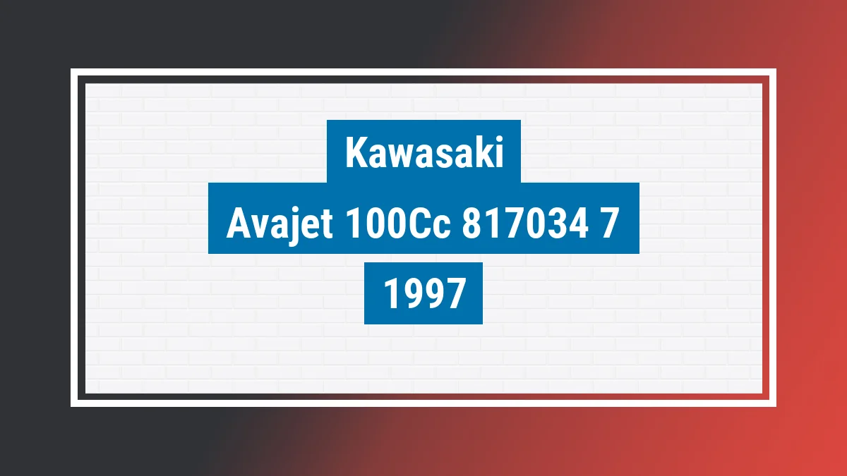 Imagem ilustrativa Kawasaki Avajet 100cc Classic 100cc 1997