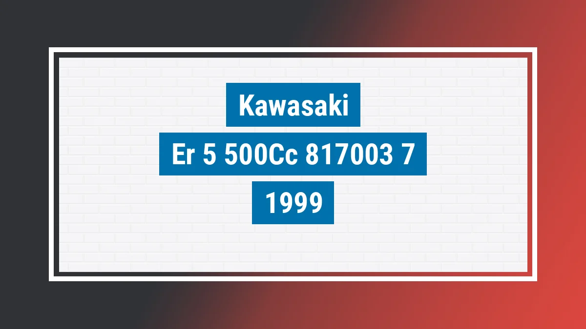 Imagem ilustrativa Kawasaki Er-5 500cc 1999