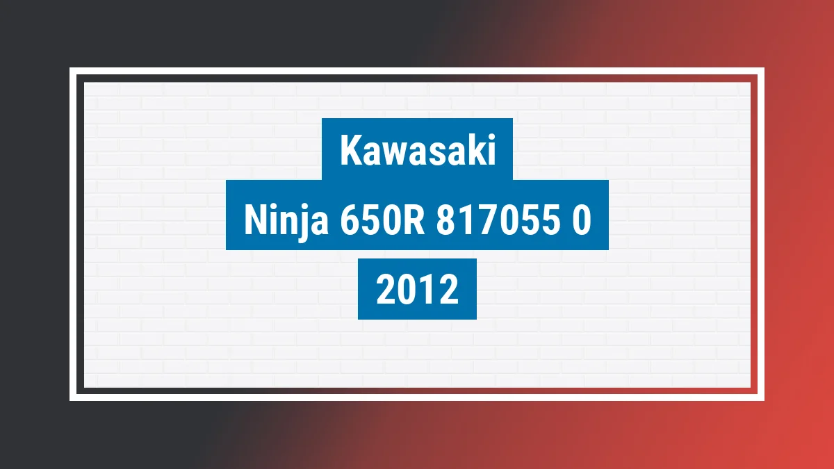 Imagem ilustrativa Kawasaki Ninja 650r 649cc 2012