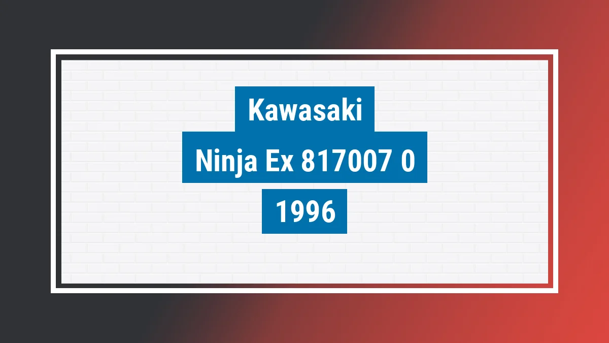 Imagem ilustrativa Kawasaki Ninja Ex 500cc 1996
