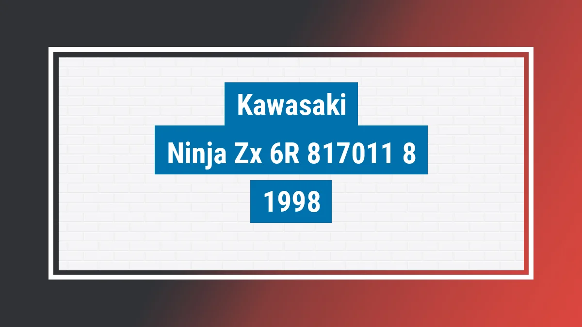 Imagem ilustrativa Kawasaki Ninja Zx-6r 600cc 1998