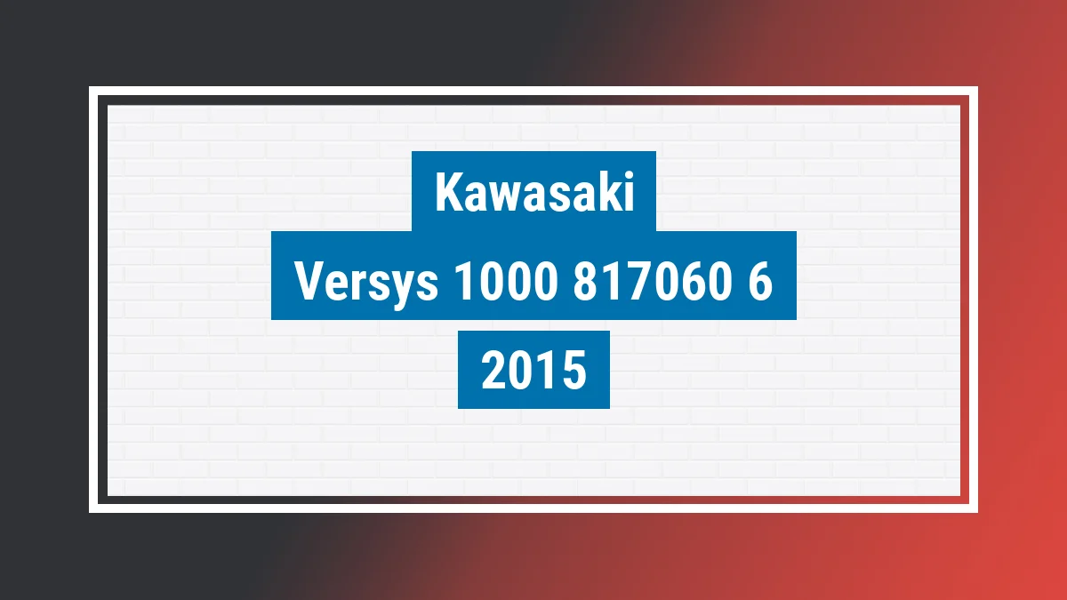 Imagem ilustrativa Kawasaki Versys 1000 Grand Tourer 2015